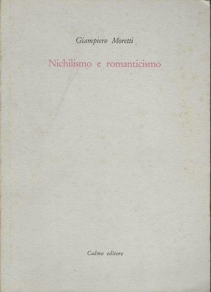 NICHILISMO E ROMANTICISMO