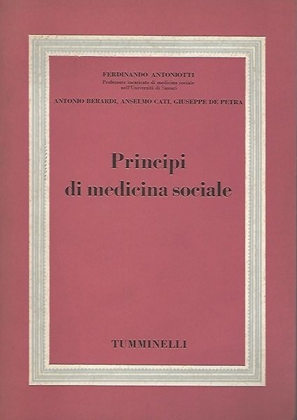 PRINCIPI DI MEDICINA SOCIALE | Immagine principale