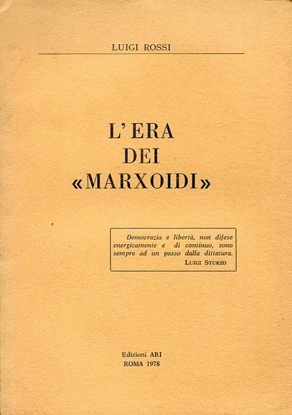 L'era dei `marxoidi` | Immagine principale