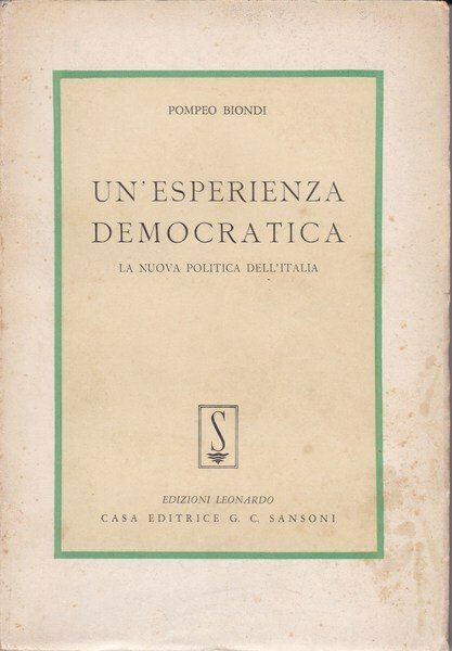 Un'esperienza democratica