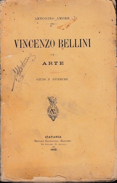 Vincenzo Bellini. Arte. Studi e ricerche | Immagine principale