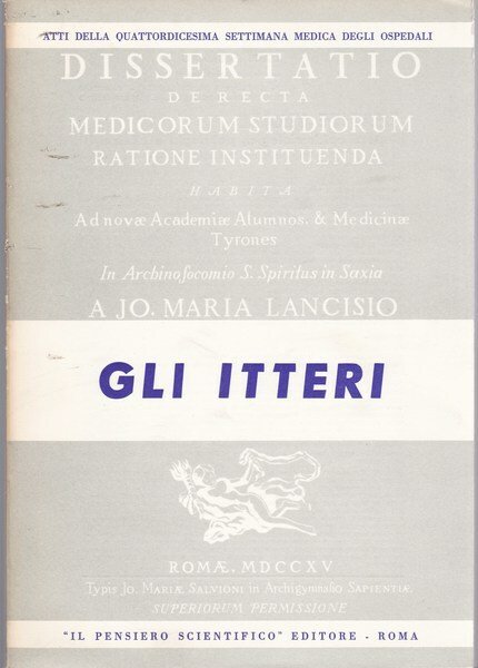 GLI ITTERI - ATTI DELLA XIV SETTIMANA MEDICA DEGLI OSPEDALI