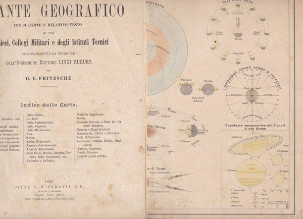 Nuovo Atlante Geografico con 34 carte e relativo testo