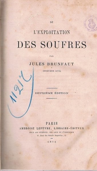 L'EXPLOITATION DES SOUFRES | Immagine principale