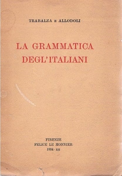 LA GRAMMATICA DEGL'ITALIANI | Immagine principale