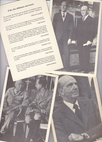 Il Re che abbiamo nel cuore. 20 cartoline Re Umberto … | Immagine principale