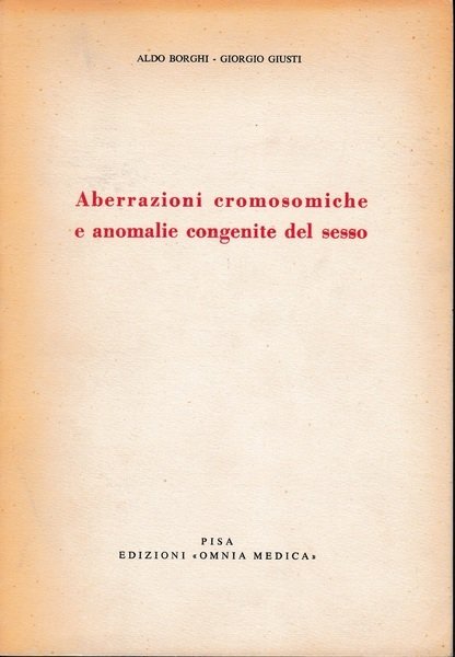 Aberrazioni cromosomiche e anomalie congenite del sesso