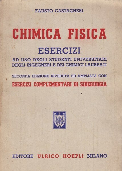 Chimica fisica. Esercizi.