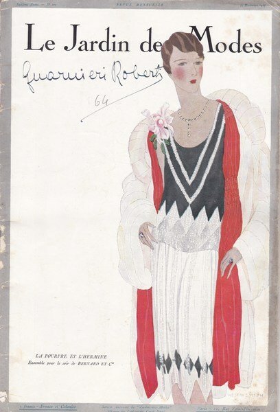 Le Jardin des Modes. Revue mensuelle. N. 100. Novembre 1927 | Immagine principale