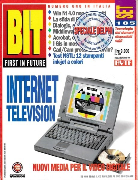 BIT FIRST IN FUTURE: internet television. Rivista. n. 185 Settembre … | Immagine principale