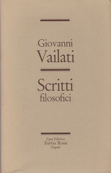 Scritti filosofici | Immagine principale
