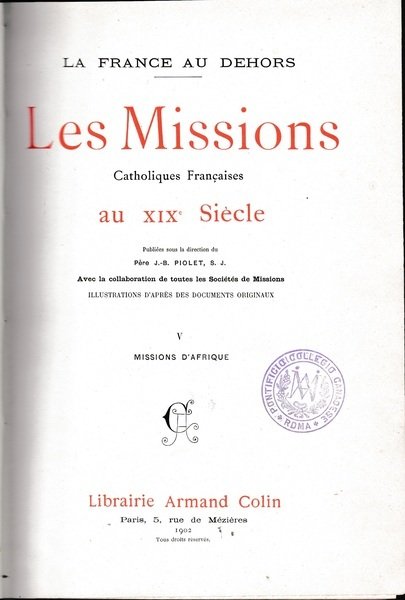 Les Missions Catholiques Francaises au XIX^ Siècle. V - Missions … | Immagine principale