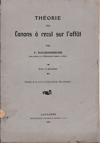 Théorie des Canons à recul sur l'affût | Immagine principale
