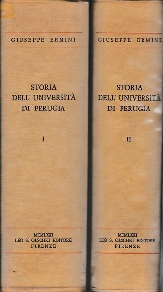 Storia dell'Università di Perugia. Volumi I-II | Immagine principale
