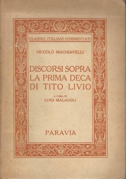 Discorsi sopra la prima deca di Tito Livio