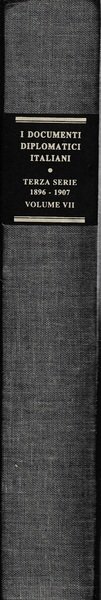 I documenti diplomatici italiani. Terza serie: 1896-1907. Vol. VII | Immagine principale