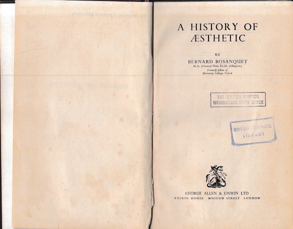 A history of aesthetic