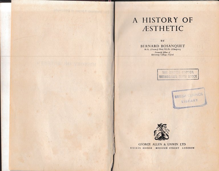 A history of aesthetic