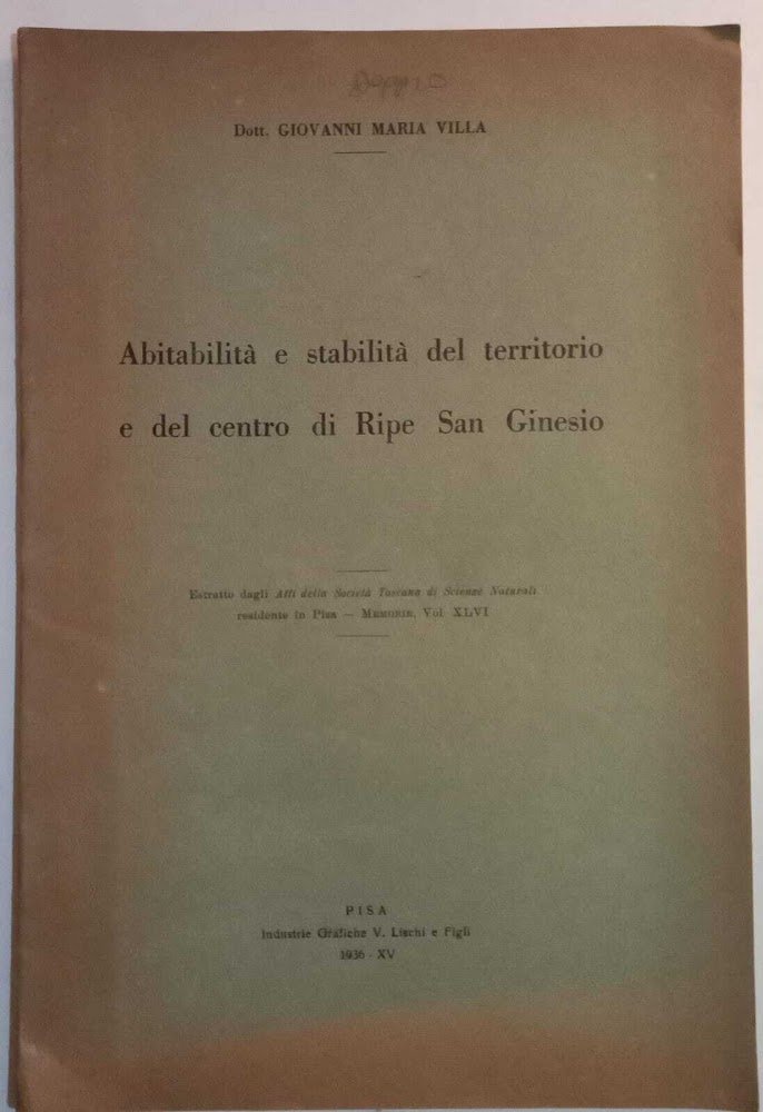 Abilità e stabilità del territorio e del centro di Ripe …
