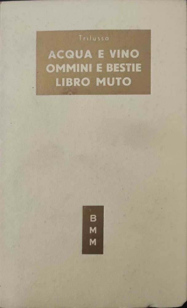 Acqua E Vino Ommini E Bestie Libro Muto | Immagine principale