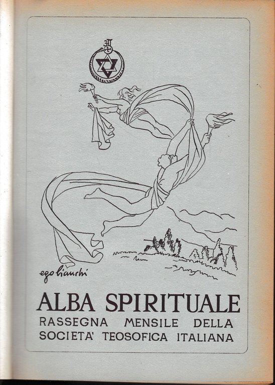 Alba spirituale. Rassegna mensile della Società Teosofica Italiana. anni 1953-1954.