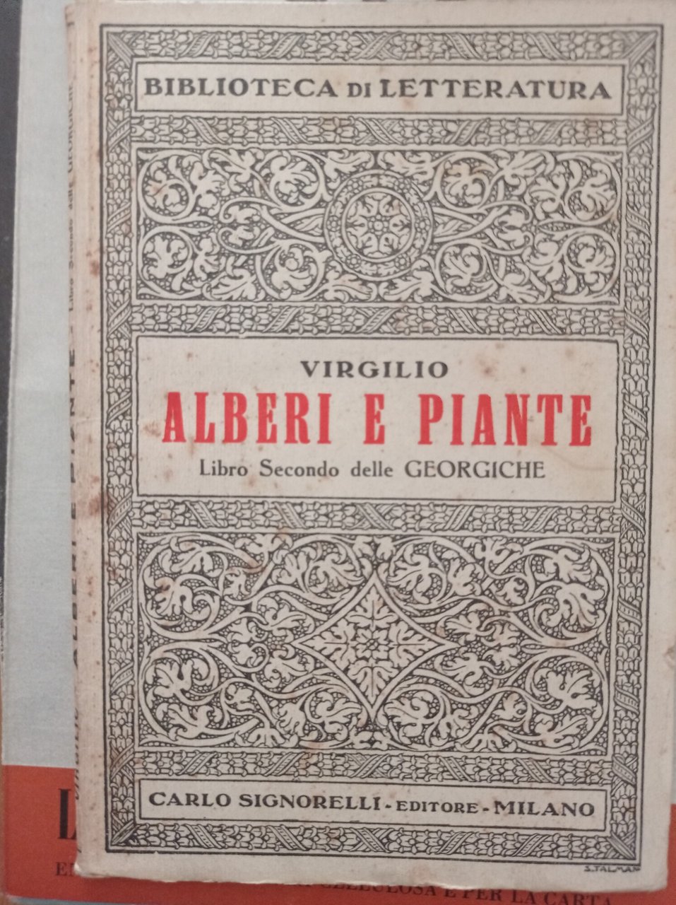 Alberi e piante Libro Secondo delle GEORGICHE