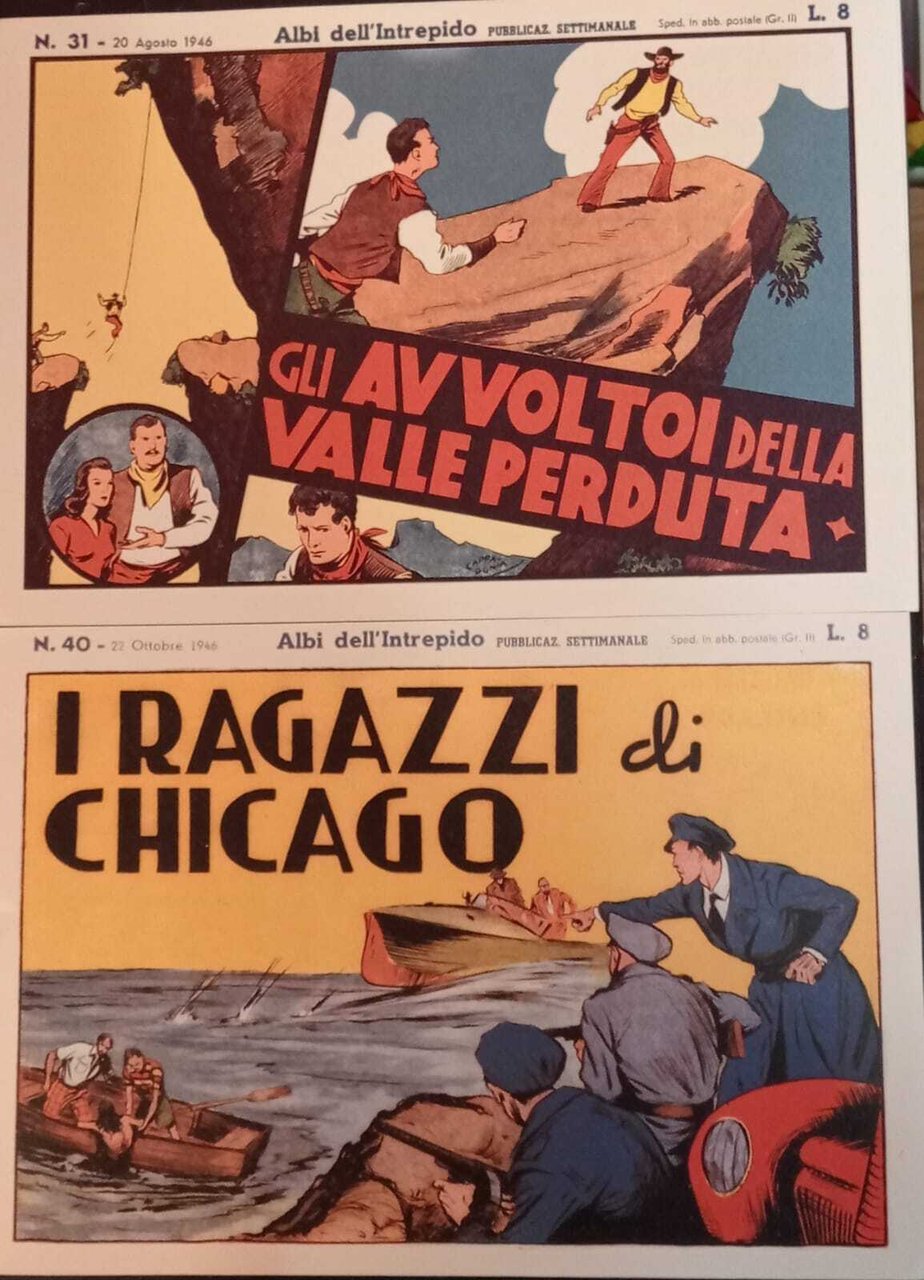 Albi dell'intrepido. Serie dal n. 31 al n. 40. Ristampa …