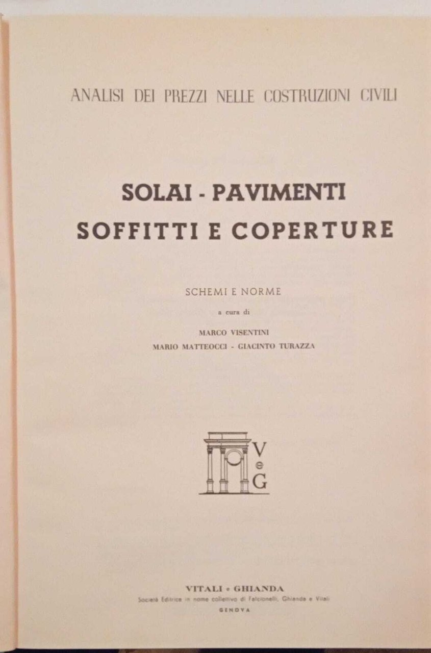 Analisi dei prezzi nelle costruzioni civili. Solai - pavimenti soffitti …