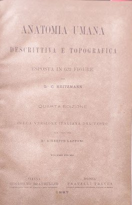 Anatomia umana descrittiva e topografica esposta in 622 figure. Vol. …