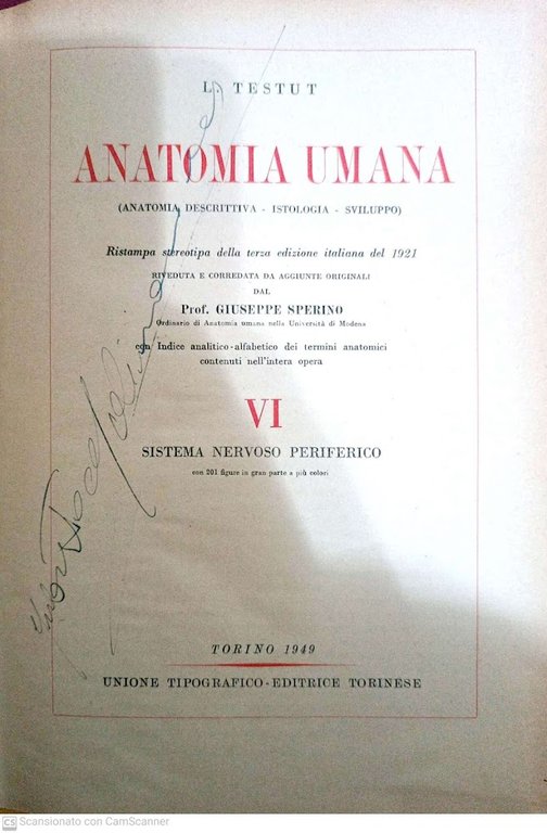Anatomia umana vol. VI sistema nervoso periferico