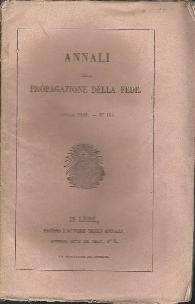 ANNALI DELLA PROPAGAZIONE DELLA FEDE 1846 | Immagine Gallery 2