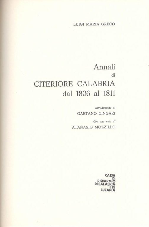 Annali di Citeriore Calabria dal 1806 al 1811 | Immagine Gallery 5