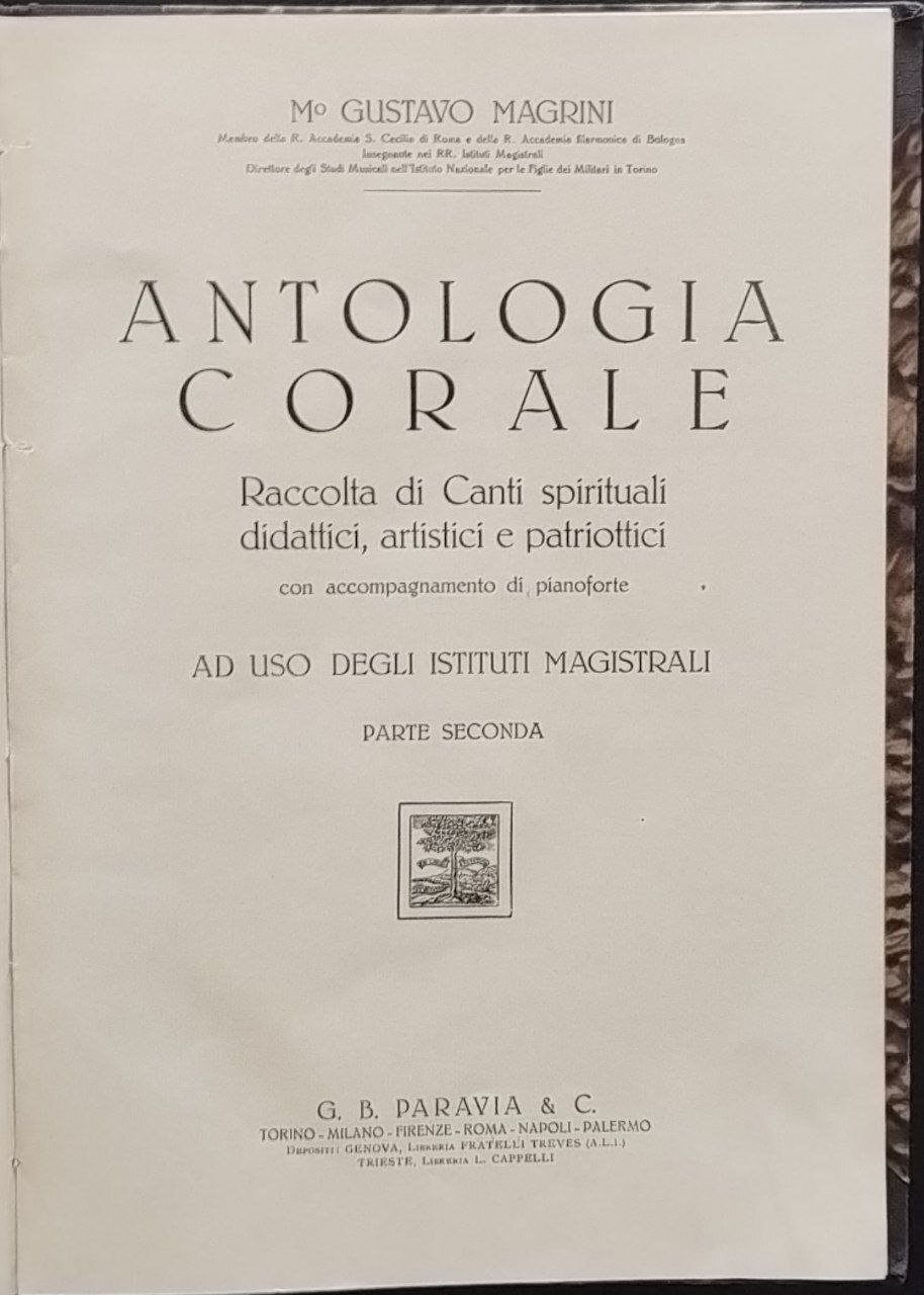 Antologia corale. Parte seconda | Immagine principale