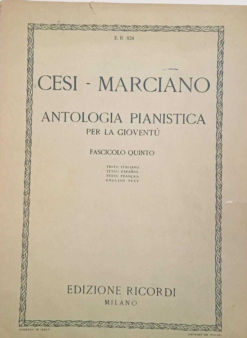Antologia pianistica per la gioventù (fascicolo quinto) | Immagine principale