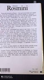 Antonio Rosmini : 1797-1855, un grand spirituel à la lumière …