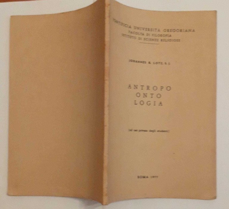 Antropo onto logia (ad uso privato degli studenti)