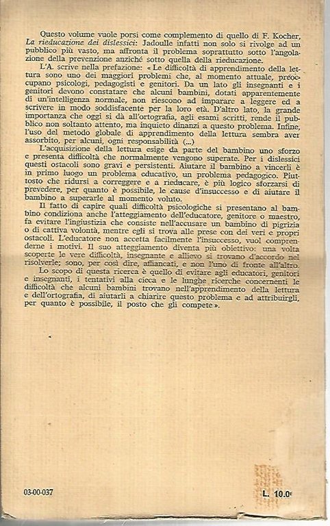 Apprendimento della lettura e dislessia