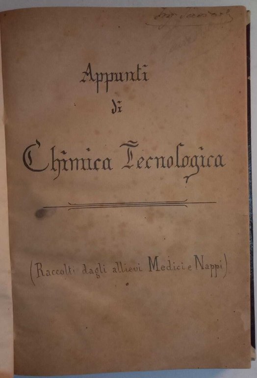 Appunti di Chimica tecnologica