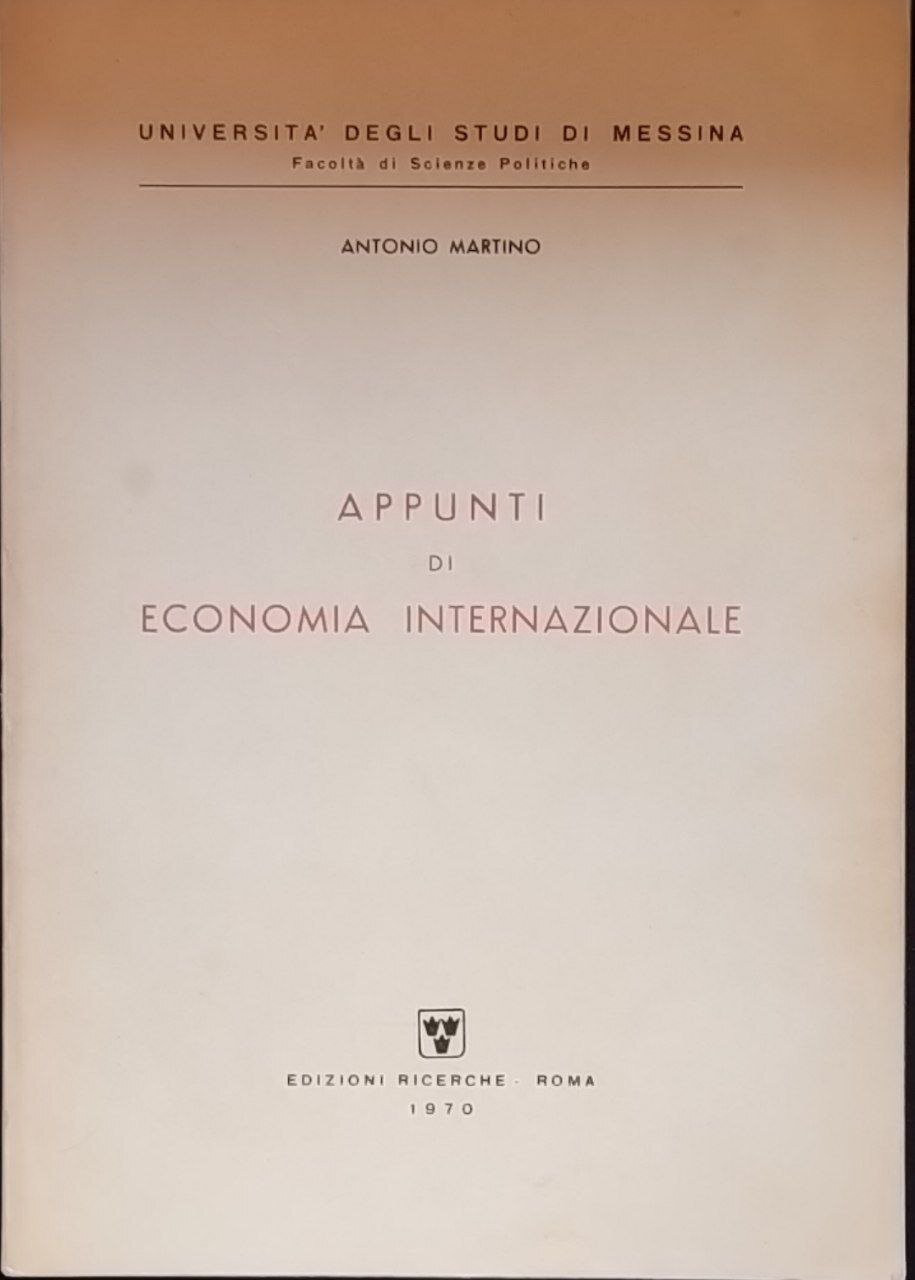 Appunti di economia internazionale