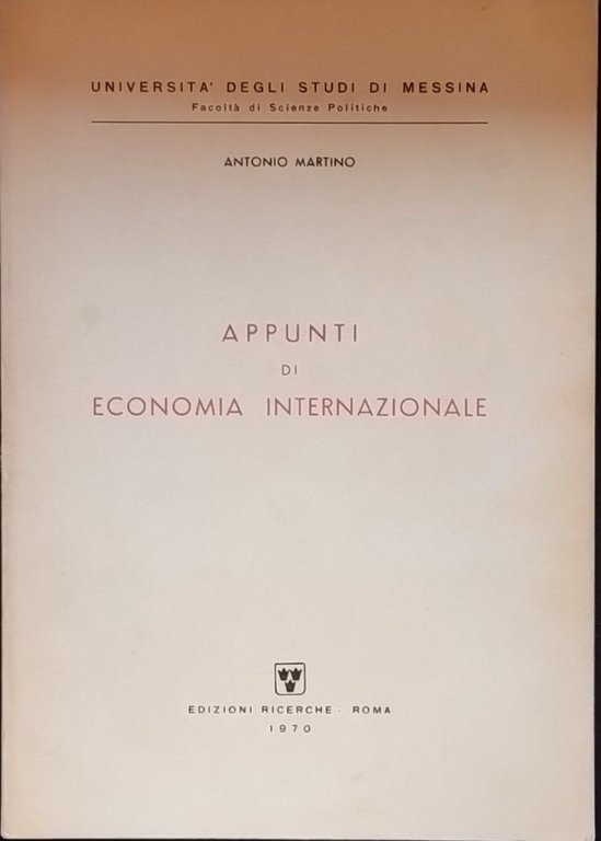 Appunti di economia internazionale