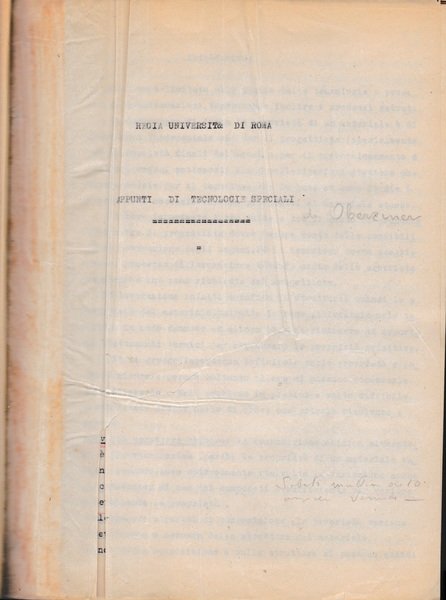 Appunti di tecnologie speciali | Immagine principale