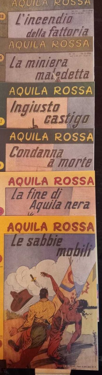 Aquila rossa. Albi nn. 13,15,17,19,21,23. Ristampa anastatica. | Immagine principale