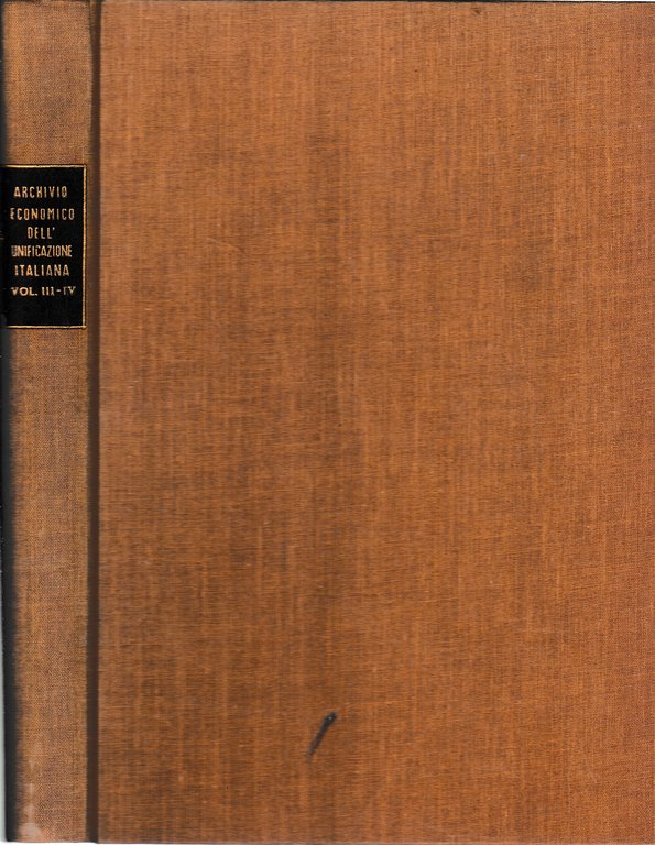 Archivio Economico dell'Economia Italiana vol. III-IV (fascicoli rilegati) | Immagine Gallery 3