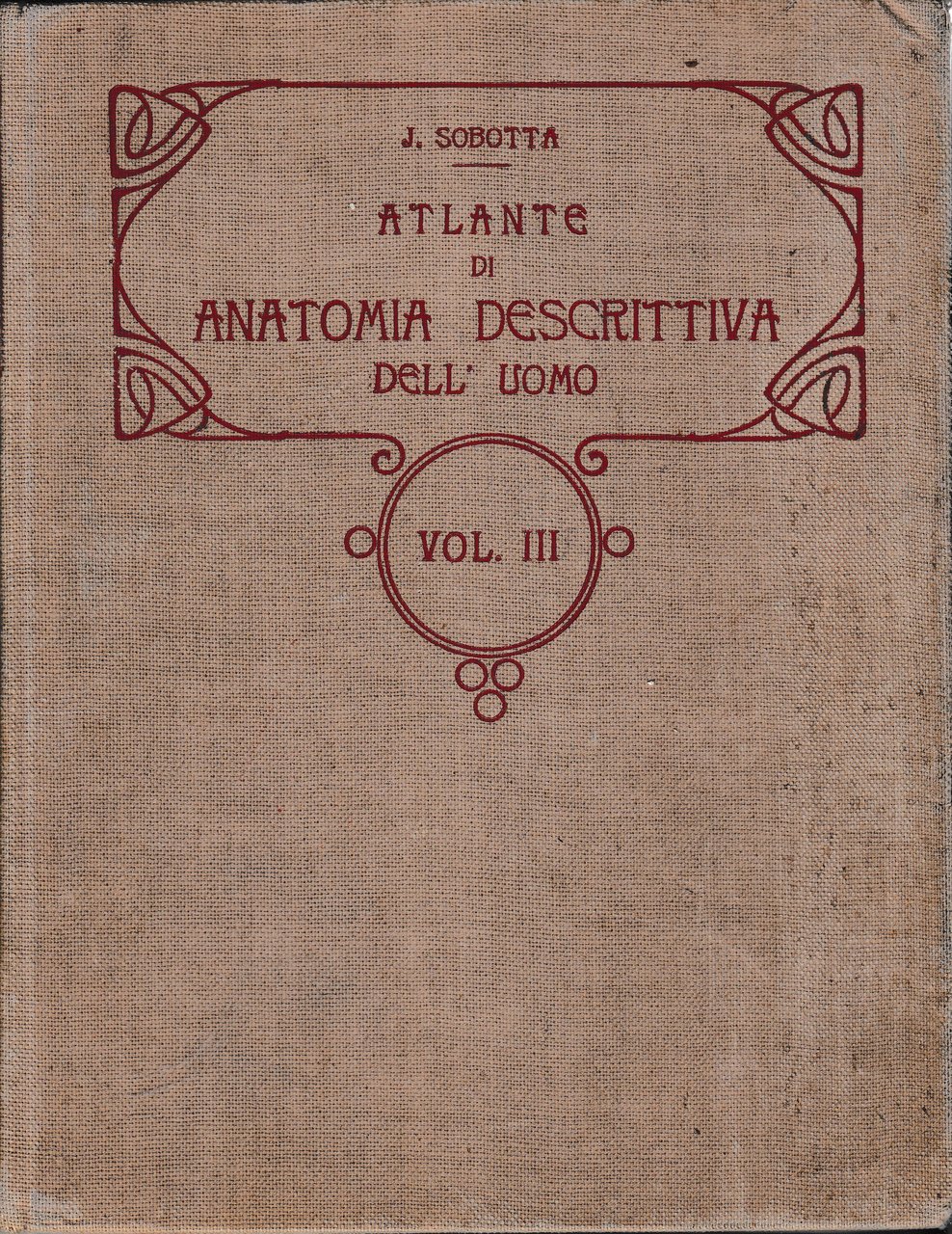 Atlante di Anatomia Descrittiva del'Uomo 3^ vol.