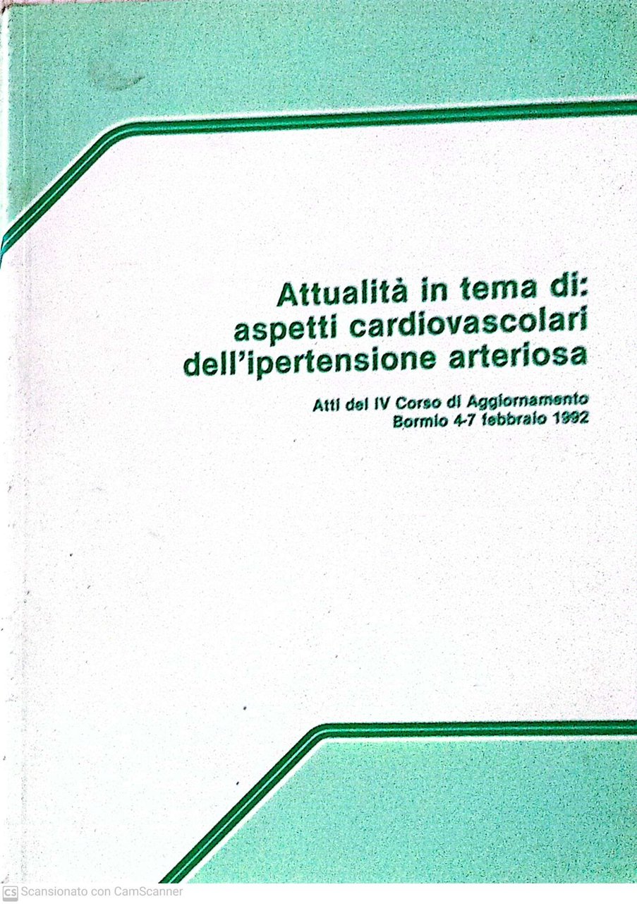 Attualità in tema di: aspetti cardiovascolari dell'ipertensione arteriosa. | Immagine principale