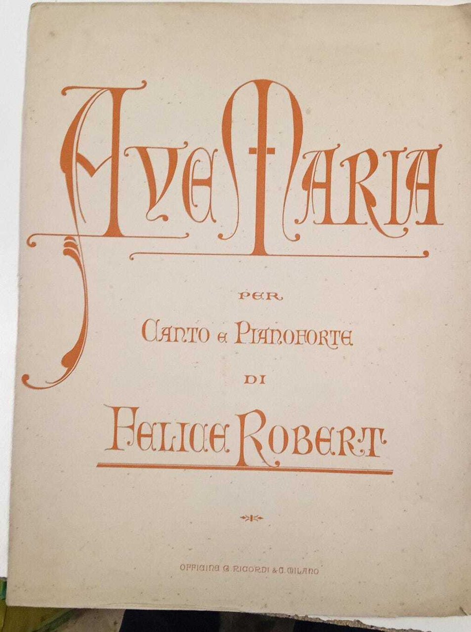 Ave Maria per canto di pianoforte | Immagine principale