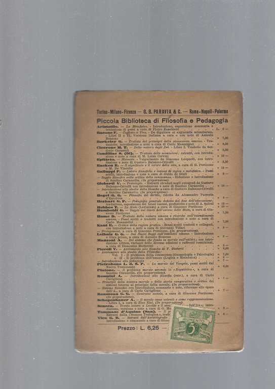 AVVIAMENTO ALLO STUDIO DELLA FILOSOFIA, I e II