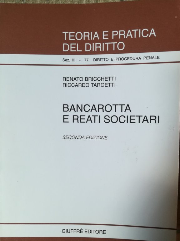 Bancarotta e reati societari