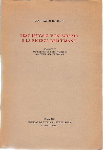 Beat Ludwig Von Muralt e la ricerca dell'umano | Immagine Gallery 2
