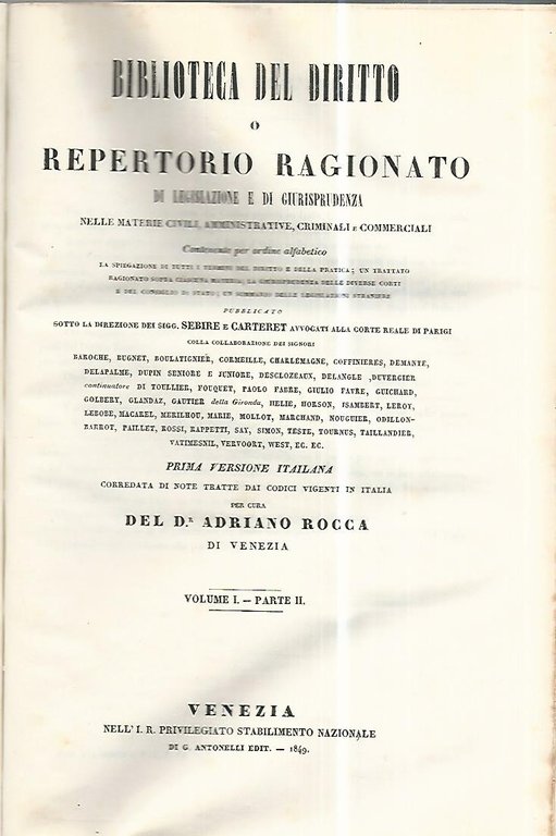 Biblioteca del diritto o repertorio ragionato di legislazione e di … | Immagine Gallery 3
